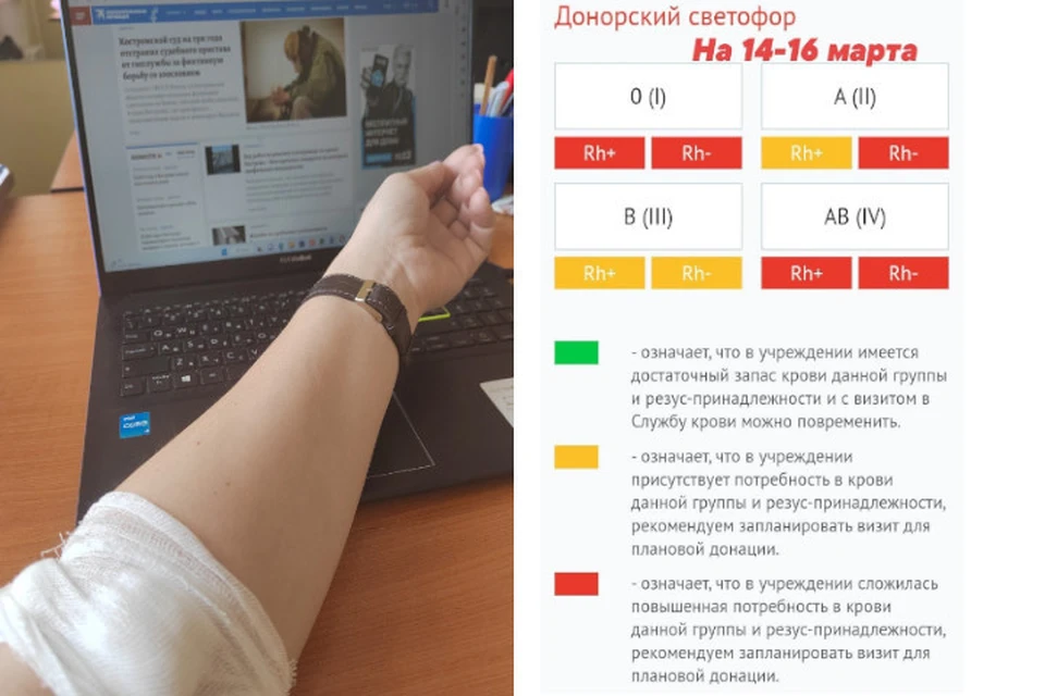 Редакция «КП Кострома» уже последовала совету медиков и сдала кровь