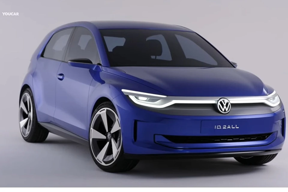 Volkswagen анонсировал собственный бюджетный электромобиль. Фото: стоп-кадр | видео YOUCAR