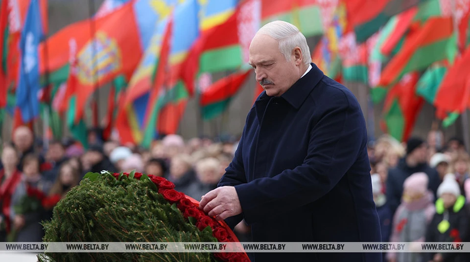 22 марта 2023 года Александр Лукашенко посетил Хатынь. Фото: БелТА.