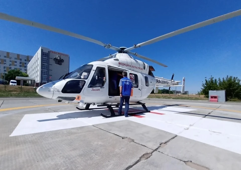 Пострадавшую в ДТП с мопедом 10-летнюю девочку вертолетом доставили в Волгоград