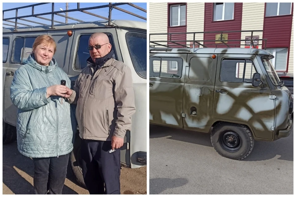 В администрации УАЗик покрасили в маскировочный цвет. Фото: Александр Селезнев
