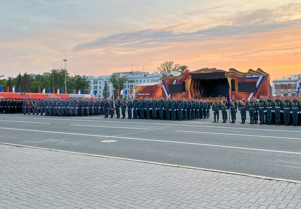 Схема трибун на параде победы