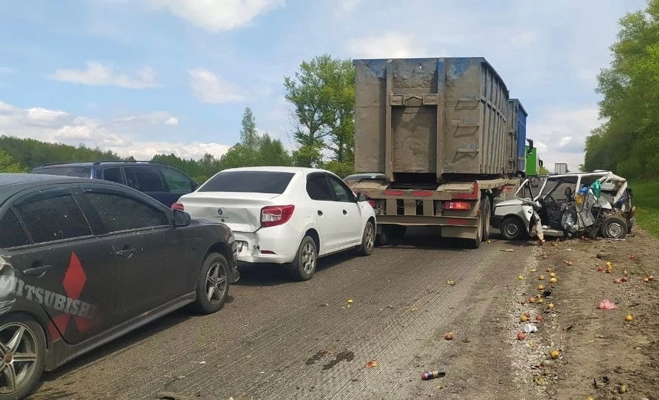 В массовом ДТП в Чернском районе Тульской области пострадали два человека