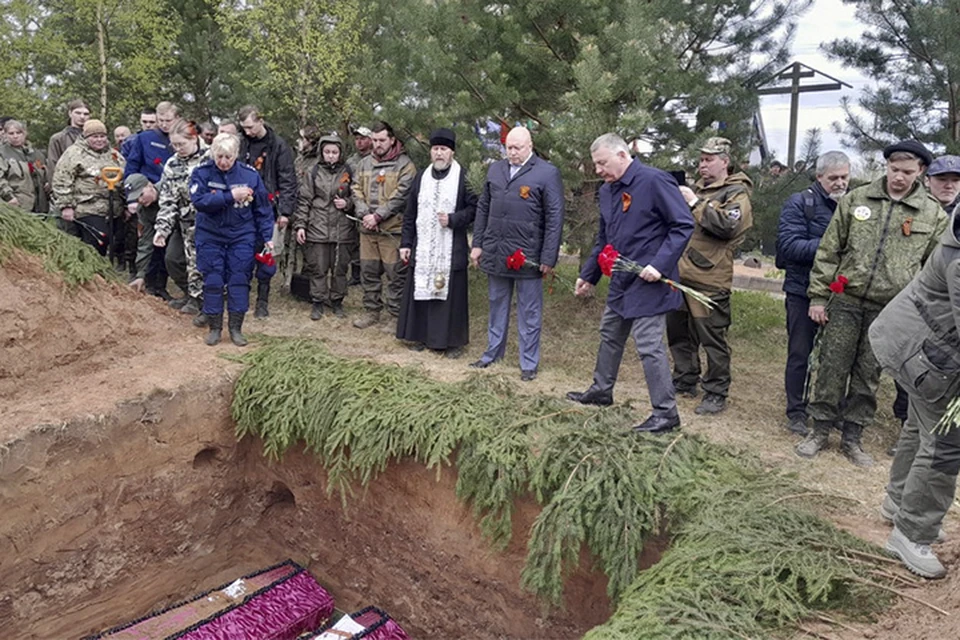 Останки бойцов перезахоронили в Бельском округе Фото: Законодательное Собрание Тверской области