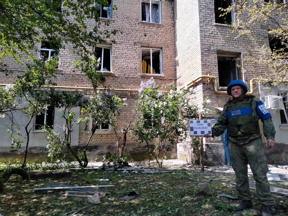 При обстреле пострадали два человека. Фото: Представительство ЛНР в СЦКК
