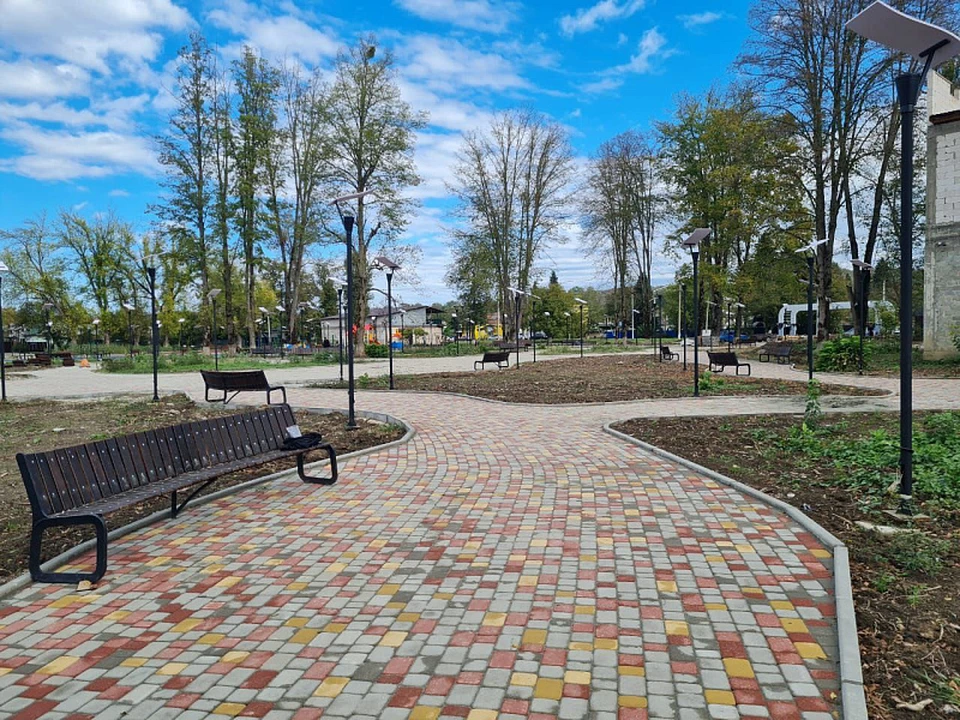 В Краснодарском крае продолжают благоустройство зон отдыха по нацпроекту. Фото: пресс-службы администрации Краснодарского края.
