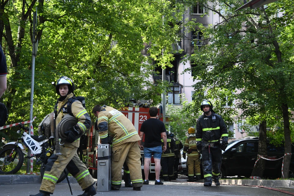 В Ульяновске на Отрадной 21 мая сгорела квартира на пятом этаже