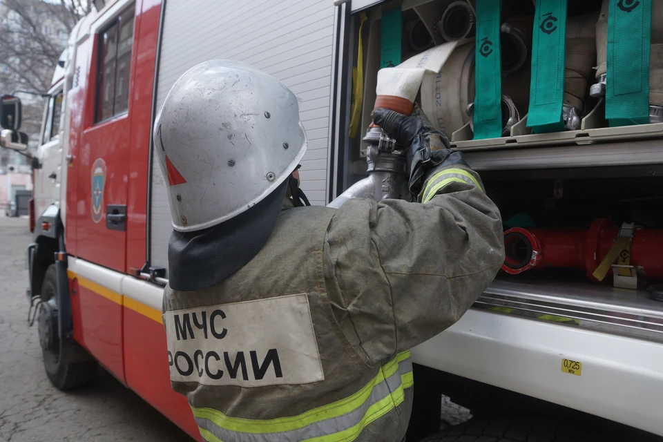 Возгорание произошло на улице Приамурской