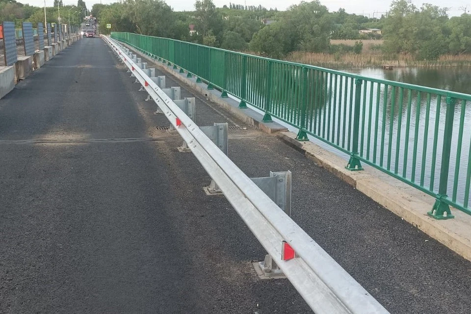 В Липецкой области отремонтировали первую половину моста через реку Матыра