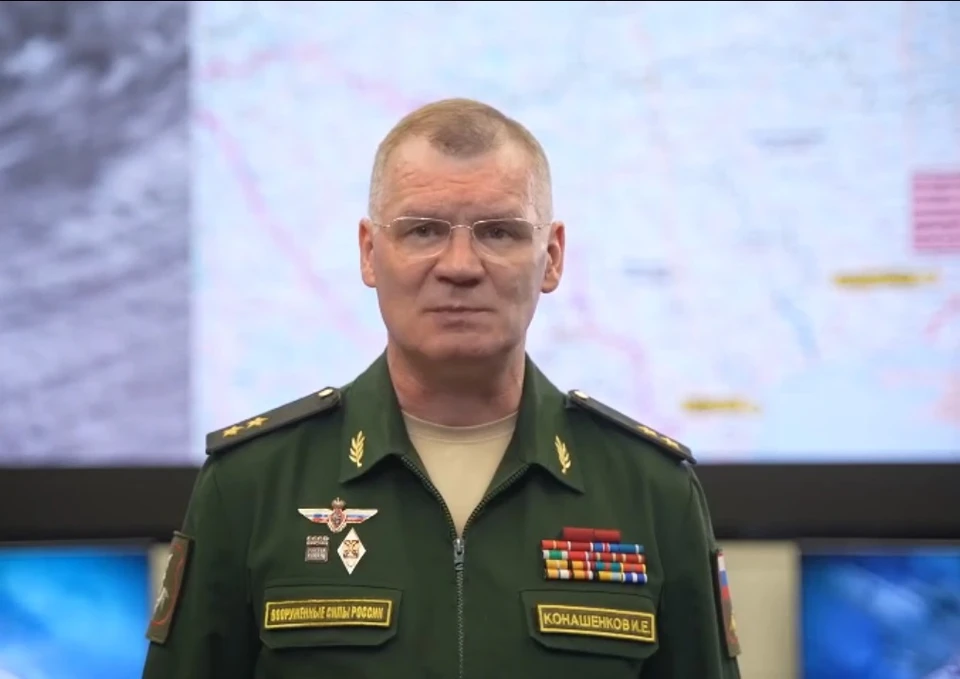 Стоп-кадр записи Минобороны РФ.
