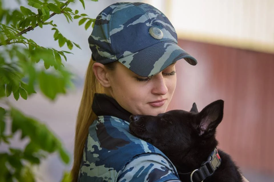 Искра уже показала, что может стать талантливым помощником для полицейских. Фото: УМВД по Мурманской области