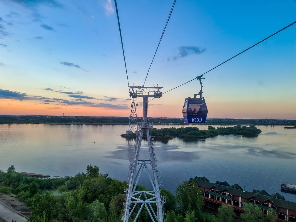 Нижегородская канатная дорога фото