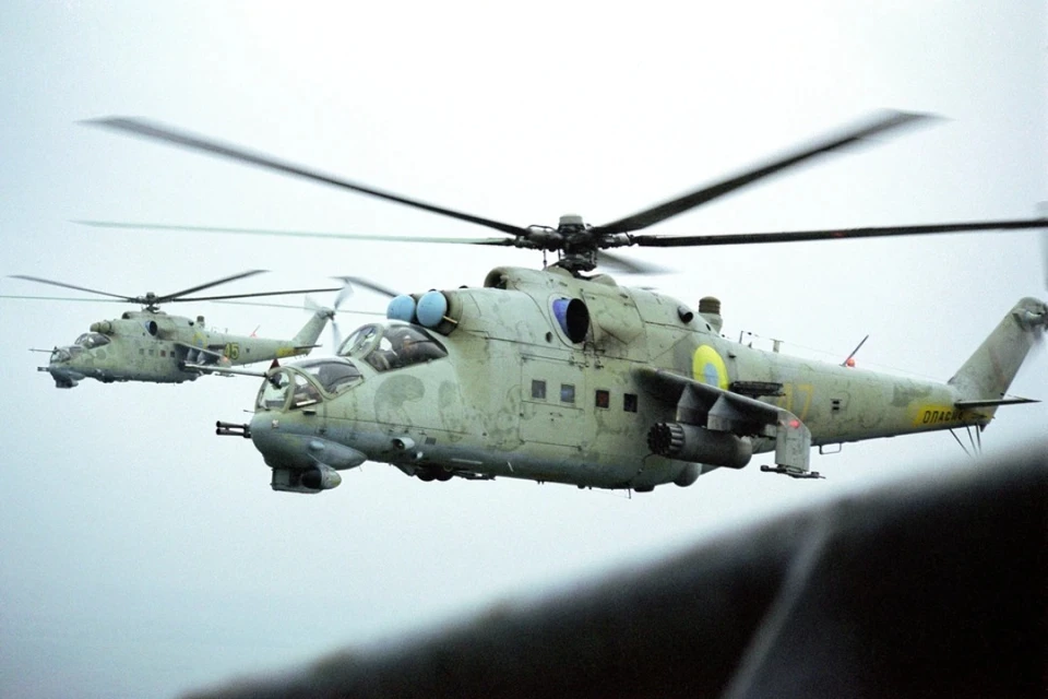 Военный вертолет Ми-24 ВВС Украины