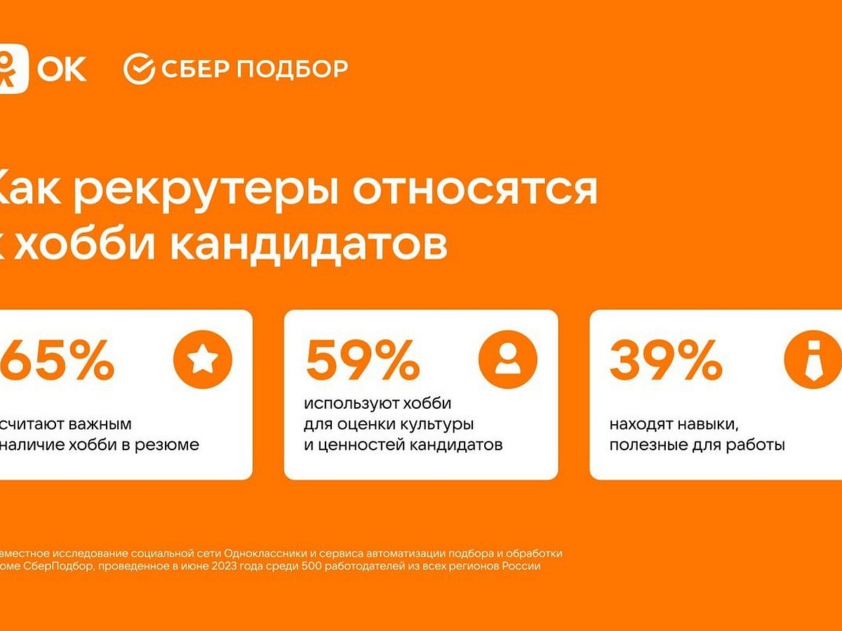 65% работодателей считают хобби кандидатов важной строчкой в резюме - KP.RU