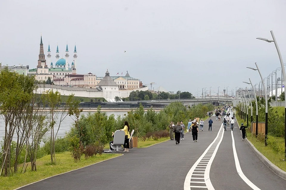В 2023 году на благоустройство восьми общественных пространств столицы Татарстана направили 1,4 миллиарда рублей. Фото: комитет внешнего благоустройства Казани