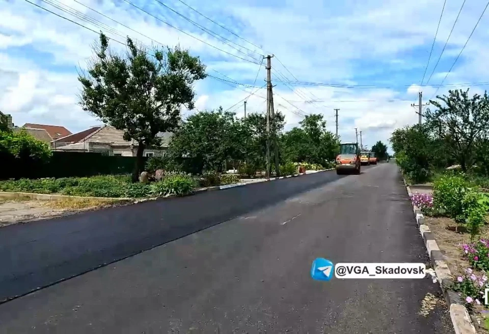 В Херсонской области большое внимание уделяют ремонту дорог ФОТО: Администрация Скадовского округа