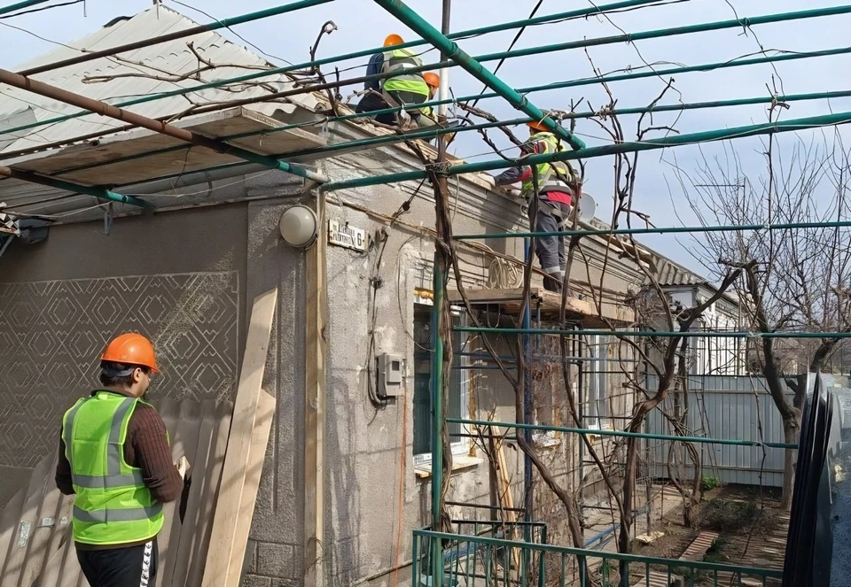Восстановление домов кипит во всех районах города. Фото: Толстыкина/ТГ