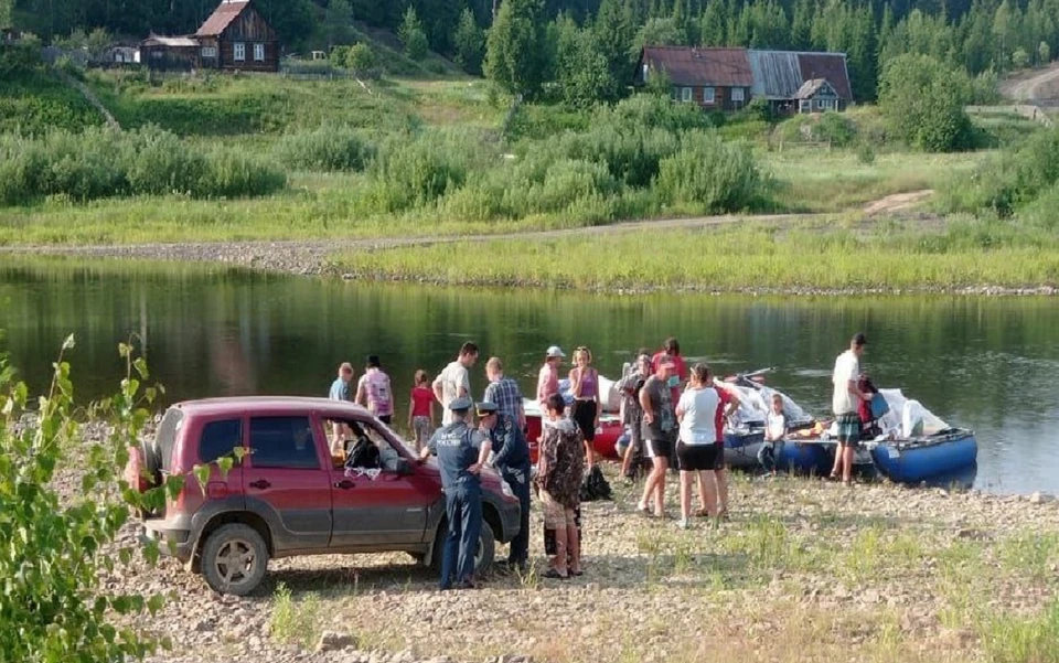 Сплавщики живы и здоровы. Фото: Министерство территориальной безопасности Пермского края.