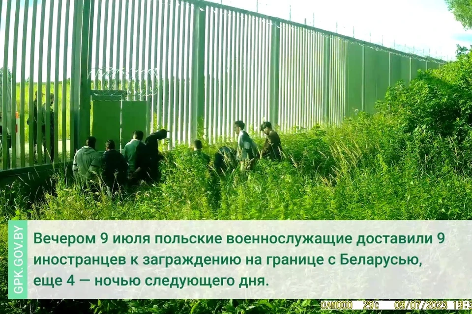 Госпогранкомитет сообщил о вытесненных в Беларусь из Польши группах беженцев. Фото: стоп-кадр | видео ГПК