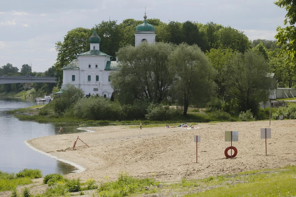 Городской пляж псков фото