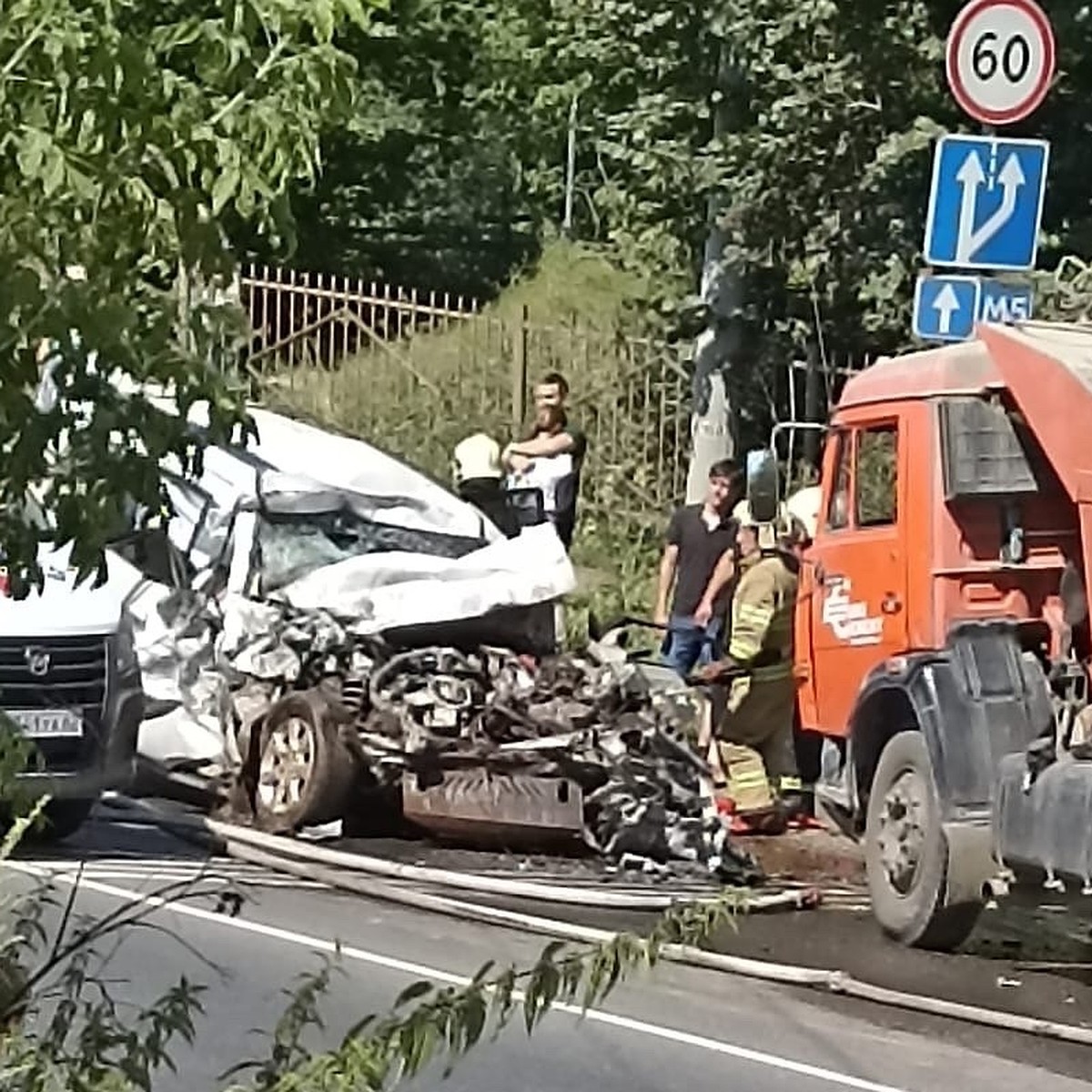 Пассажирка Mitsubishi погибла на Южной окружной в Рязани в ДТП с КАМАЗом -  KP.RU