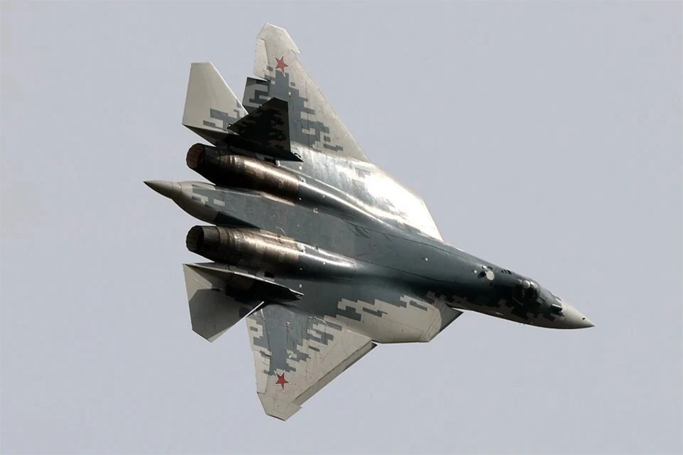 В США назвали преимущества российского истребителя пятого поколения Су-57. Фото: Марина ЛЫСЦЕВА/ ТАСС.