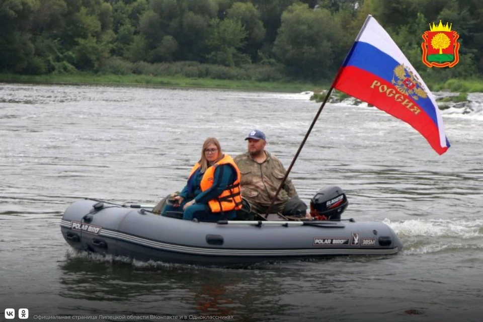 В Липецкой области стартовала речная регата в честь Дня флага РФ