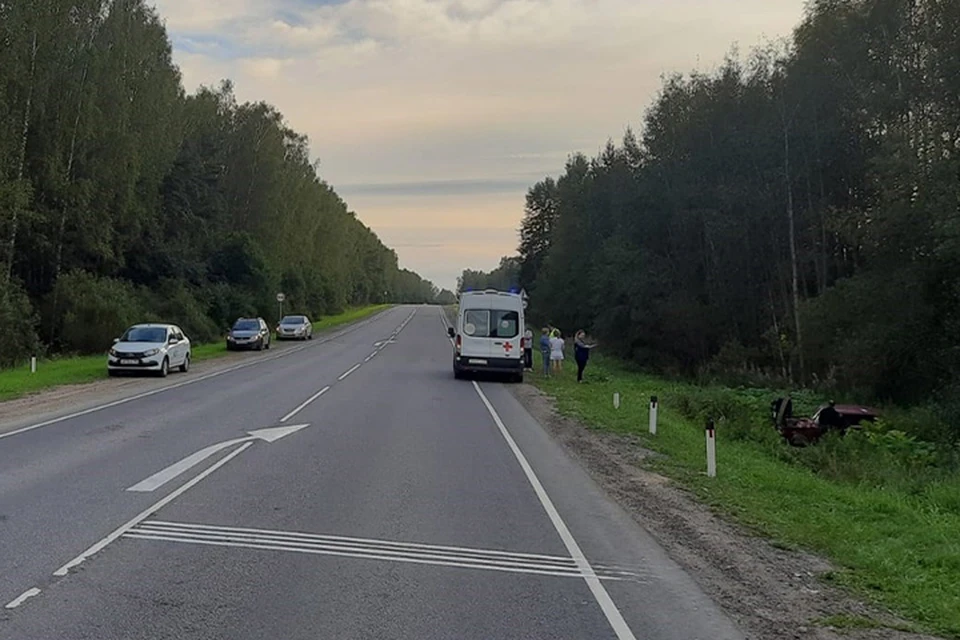 В ДТП пострадали водитель и пассажир "ВАЗа" Фото: УГИБДД России по Тверской области