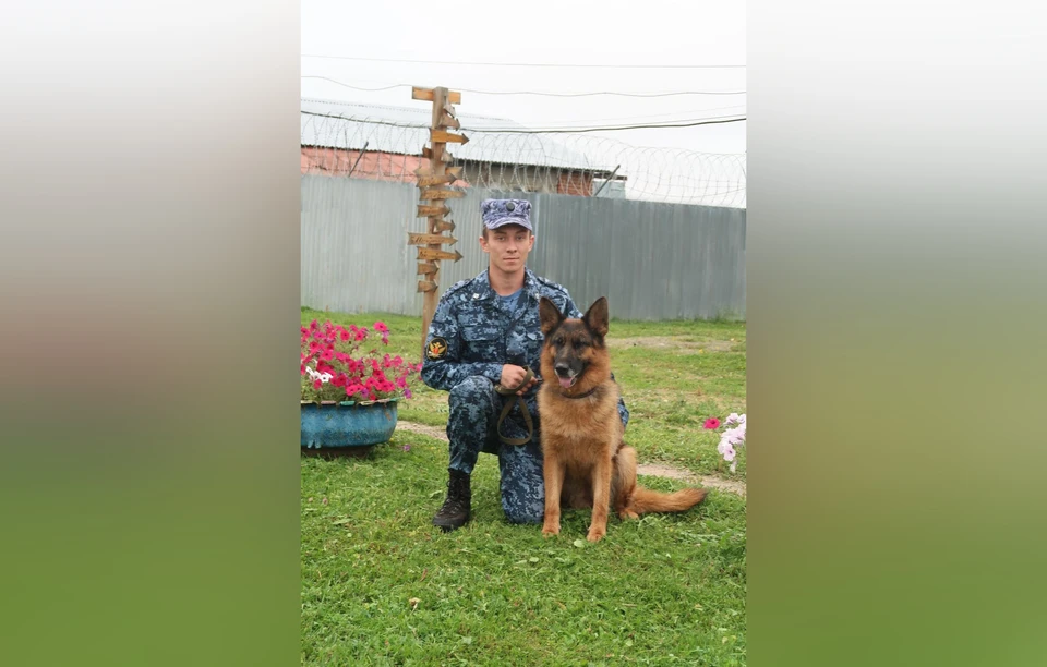 Кинолог Александр Семагин верил, что Урма не подведет. Фото: ФСИН по Нижегородской области