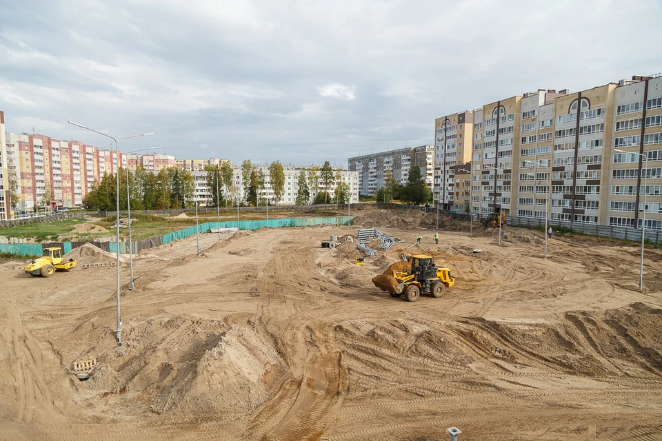 В Сыктывкаре строится школа на 825 мест. Фото: пресс-служба главы Коми