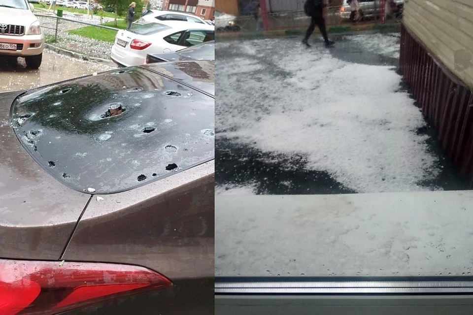 Новосибирский юрист объяснила, как владельцам авто, побитых градом, компенсировать ущерб . Фото: предоставлено читателями.