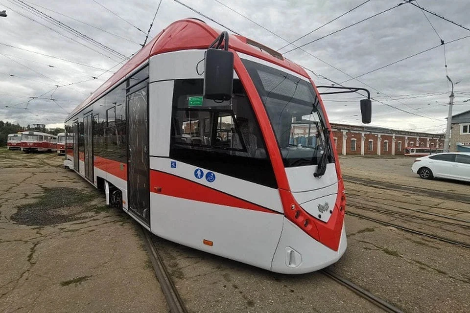Первые два новых белорусских трамвая вышли на маршрут в Самаре. Фото: администрация Самары