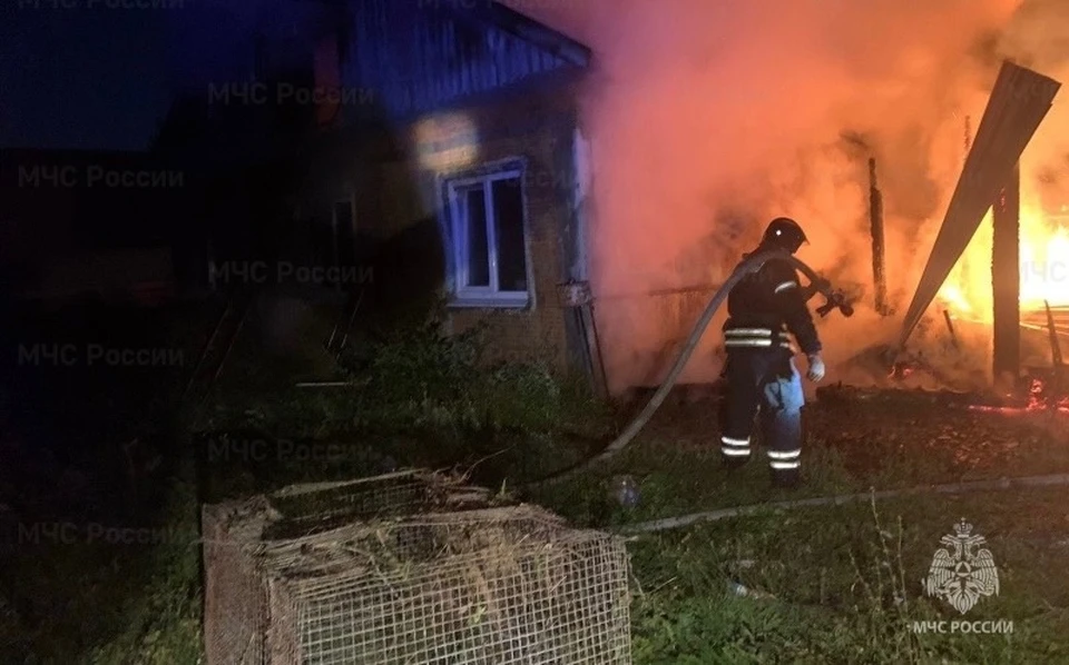На пожаре в жилом доме в Новомосковске погибли мужчина и женщина