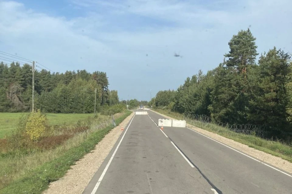 В ГТК сообщили, что Латвия ставит ограждения у пункта пропуска «Силене» на границе с Беларусью. Фото: телеграм-канал Таможенные органы Беларуси