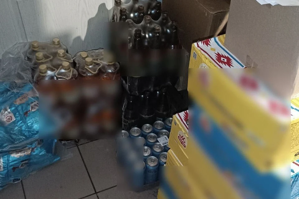 В общей сложности стражи порядка изъяли более 75 литров алкоголя. ФОТО: тг-канал ГУ МВД России по Херсонской области