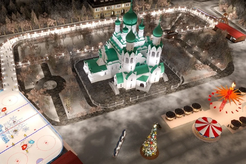 Каток в Ярославле будет одним из самых больших в центральной России.
