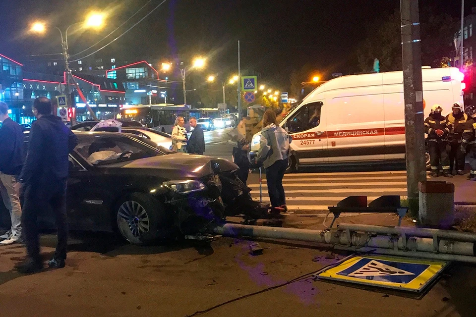 Массовое ДТП произошло на улице Ремизова в Колпино. Фото: ДТП и ЧП