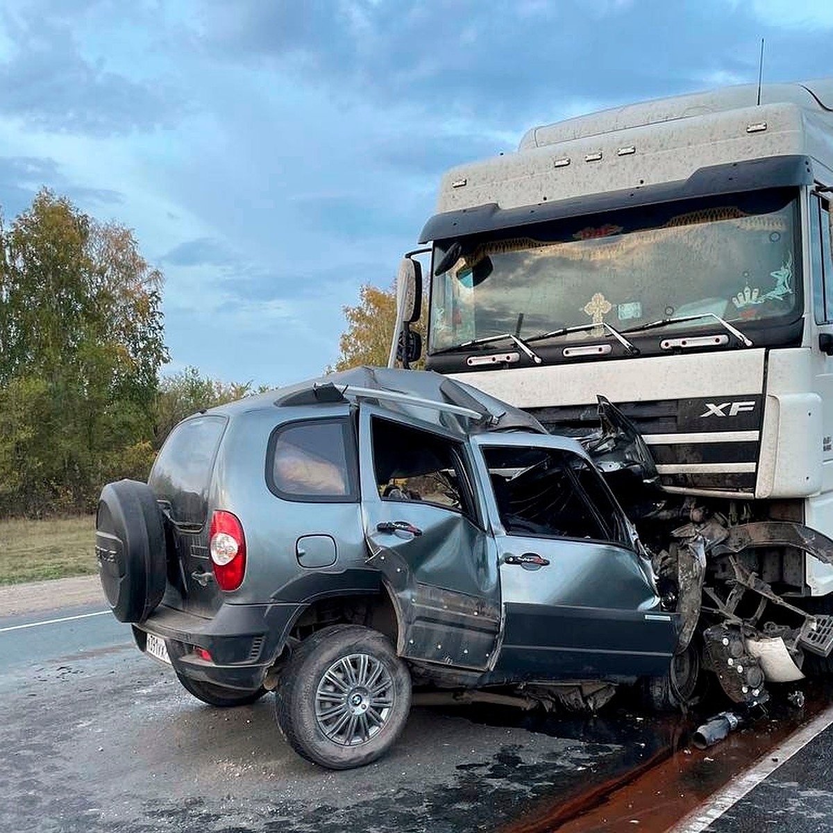 Водитель Chevrolet Niva погиб в лобовом ДТП с фурой на М-5 в Самарской  области - KP.RU