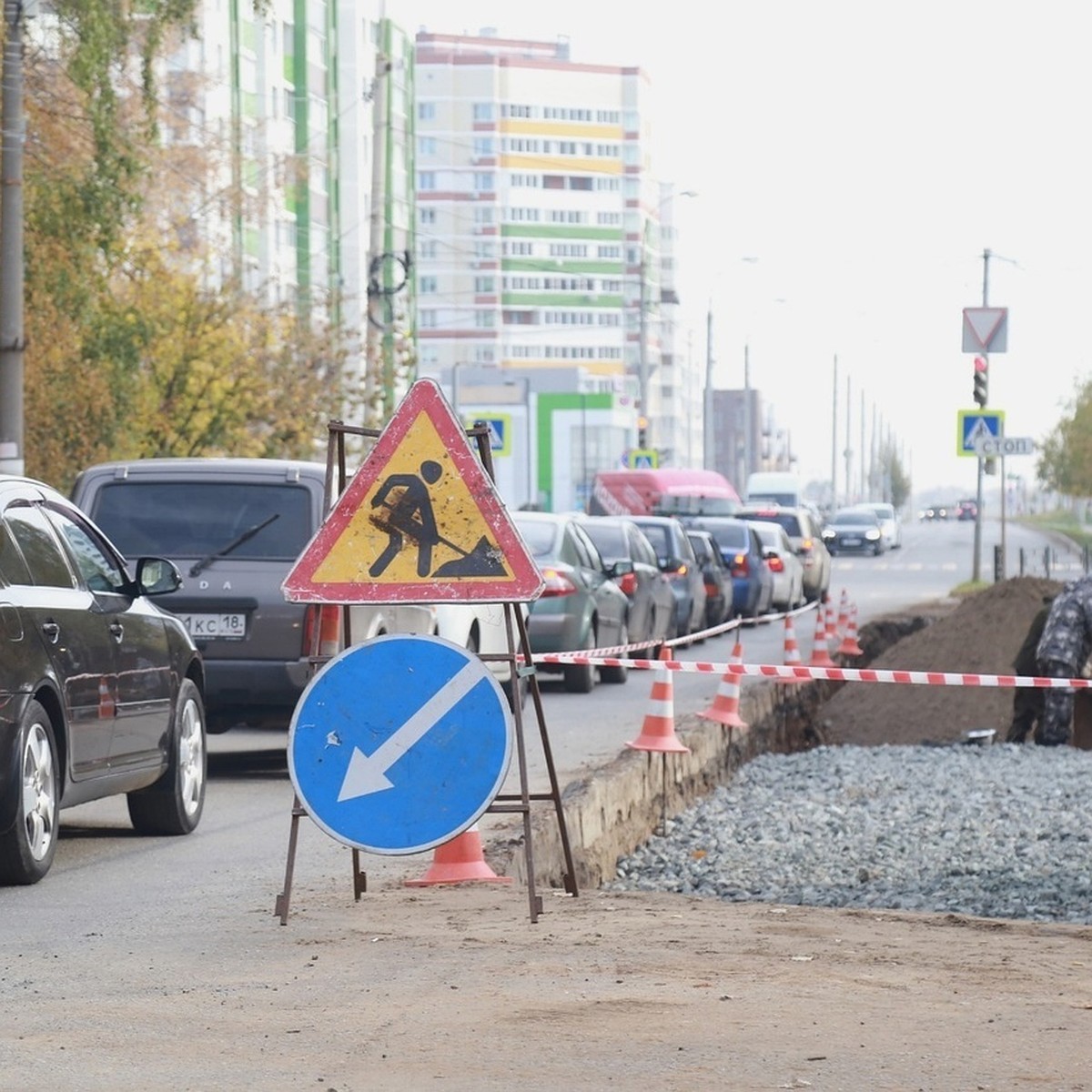 В Ижевске расширяют дорогу на перекрестке «Сабурова-Союзная» - KP.RU