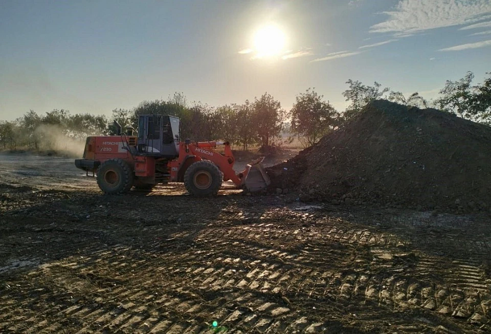 Мусорный полигон продолжают ликвидировать в Славянском районе Кубани Фото: admkrai.krasnodar.ru
