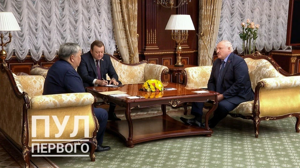 Лукашенко встретился с послом Кыргызстана. Фото: телеграм-канал «Пул Первого»