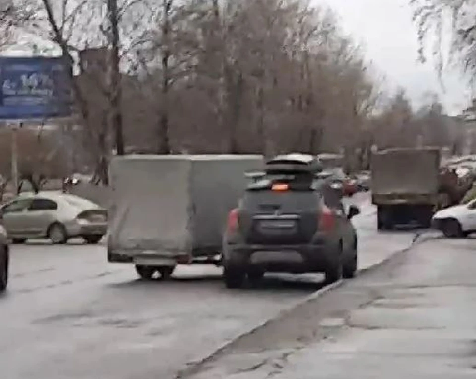 Кадр из видео очевидца Алексея Балдычева ВКонтакте