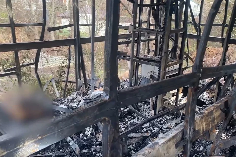 При пожаре погибли 44-летний хозяин и его брат Фото: СУ СК РФ по Краснодарскому краю