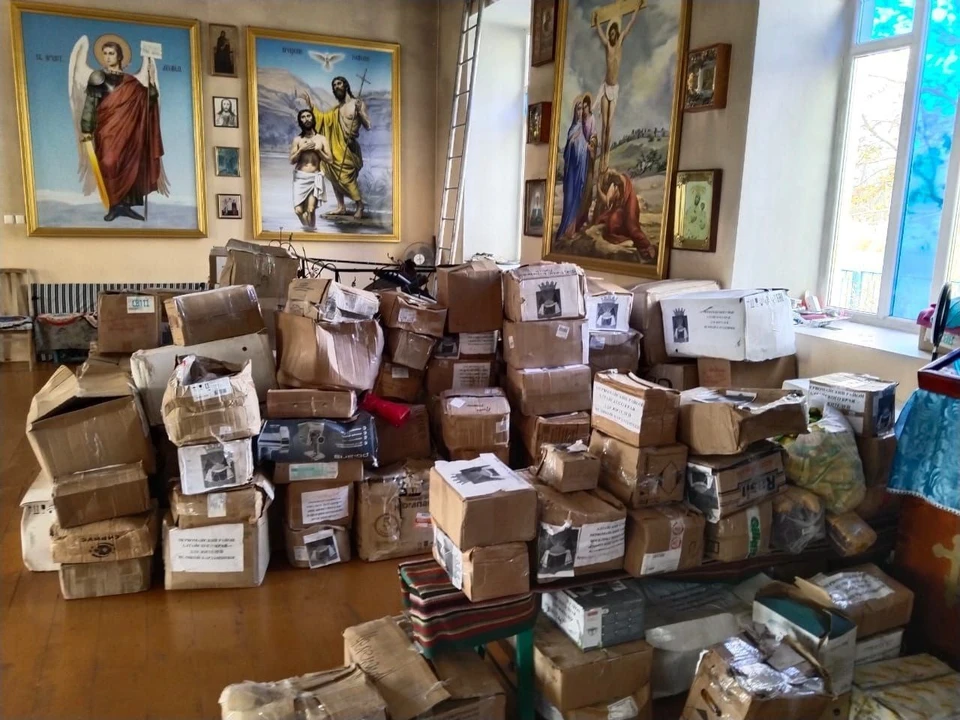 Вся Россия помогает Херсонской области ФОТО: Специальный гуманитарный центр Крымской митрополии