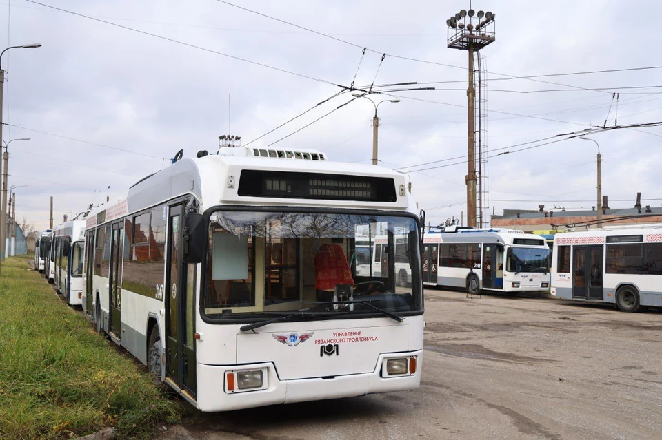 Троллейбусы из Санкт-Петербурга в Рязани. Фото: ТГ-канал Павла Малкова.