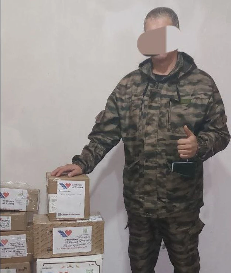 Бойцы благодарны за полученные подарки ФОТО: "Vесточка иZ Крыма"