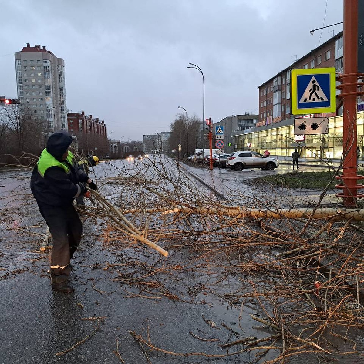 Сорванные крыши, перевернутые остановки, оборванные провода: последствия  ураганного ветра в Кузбассе - KP.RU