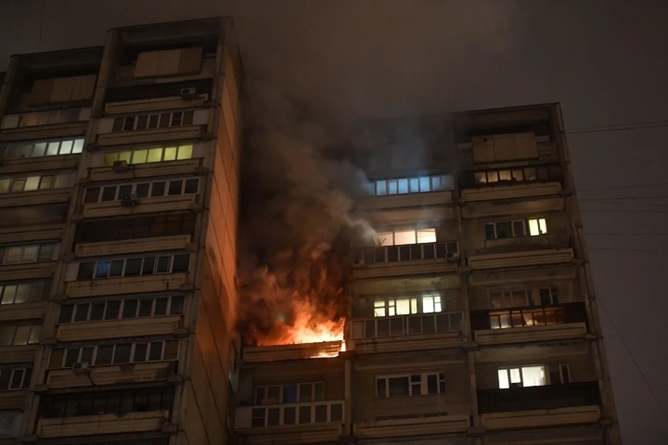 Жильцы дома считают, что кто-то намеренно устроил пожар