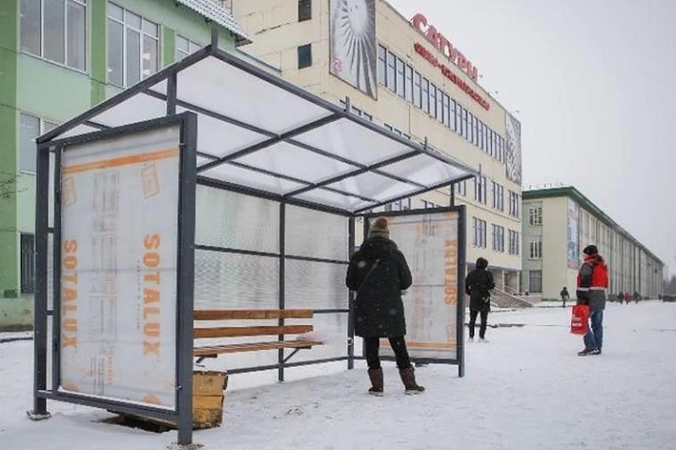 В Рыбинске на улице Танкистов установили два новых остановочных комплекса.