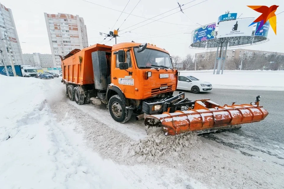 Снег вывезут из Устиновского района Ижевска